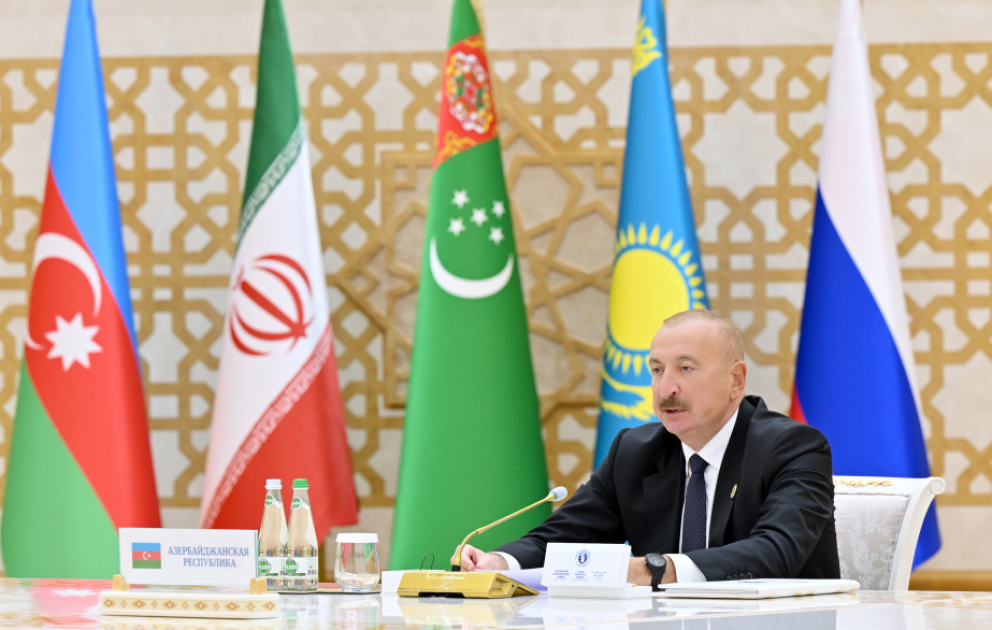 Президент: Сохранение уникальной экосистемы Каспия является общей задачей всех прикаспийских государств ВИДЕО