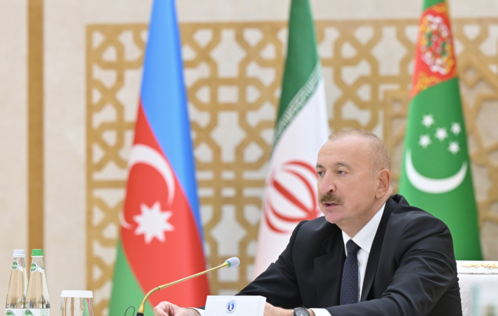 Президент Ильхам Алиев: При сохранении нынешней тенденции обмеления Каспия последствия могут иметь катастрофический характер ВИДЕО