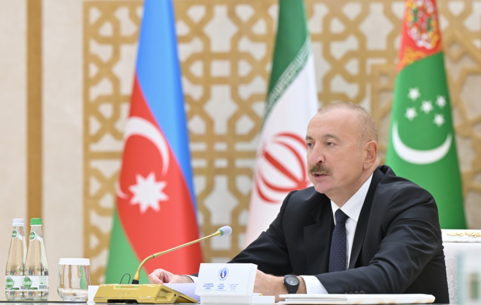 Azərbaycan Prezidenti: Mövcud tendensiya davam edərsə, Xəzərin dayazlaşmasının fəlakətli nəticələri ola bilər VİDEO