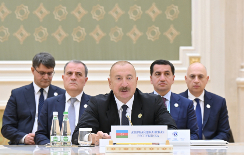 Prezident İlham Əliyev: Xəzər dənizini sülh, sabitlik və konstruktiv tərəfdaşlıq məkanı kimi qorumaq vacibdir VİDEO