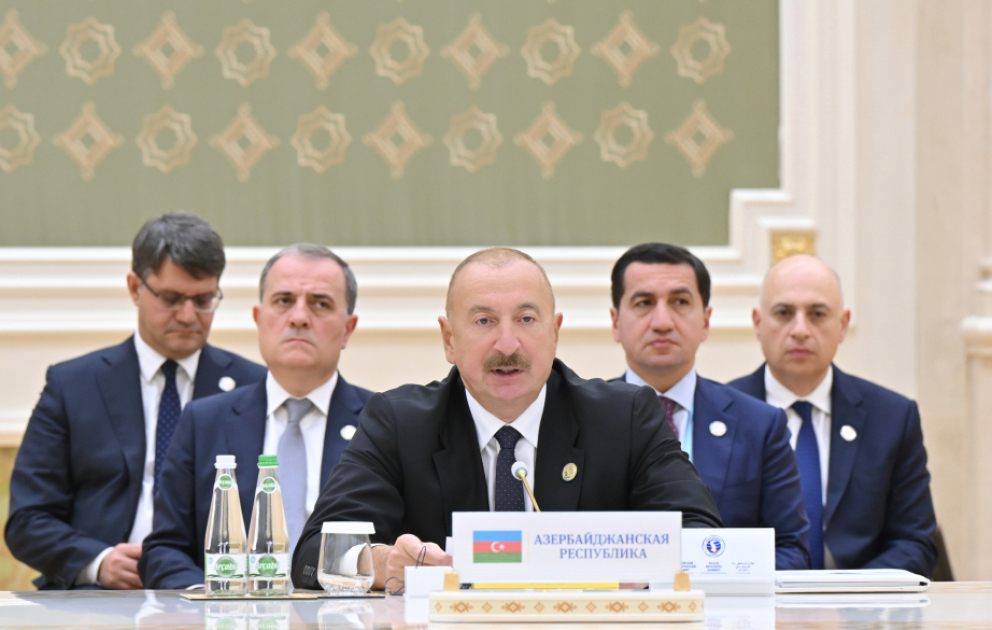 Prezident: Xəzərə dair qərarların yerinə yetirilməsi üzrə daimi əməkdaşlıq və nəzarət mexanizminin yaradılması zəruridir VİDEO