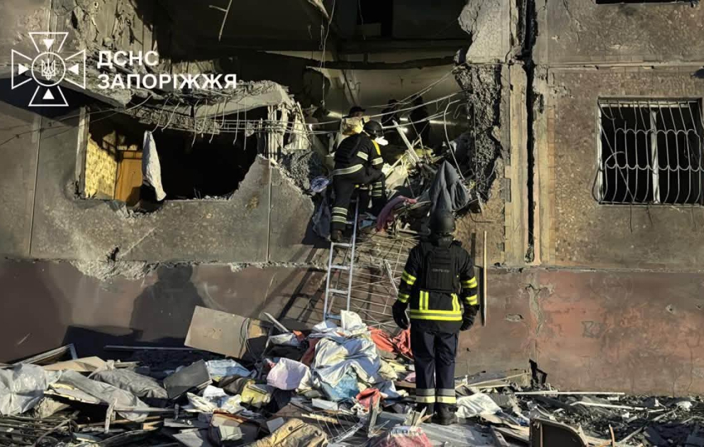 Ukraynanın Zaporojye vilayətində hava hücumu nəticəsində ölənlərin sayı səkkiz nəfərə çatıb VİDEO