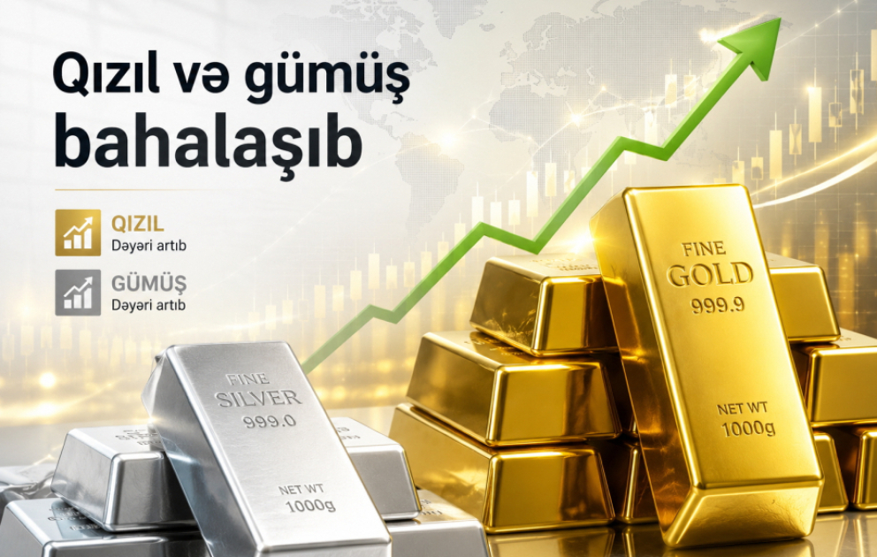 Qızıl və gümüş bahalaşıb VİDEO