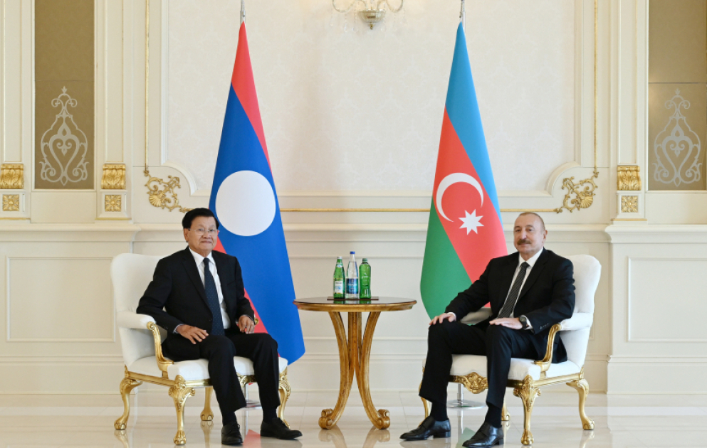 Entretien en tête-à-tête entre les présidents azerbaïdjanais et laotien VIDEO