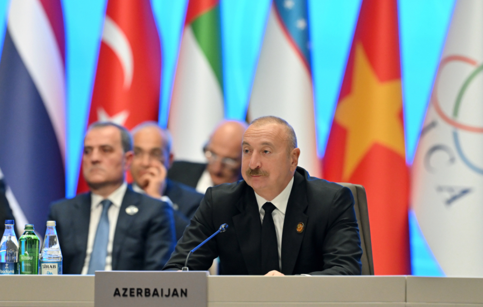 Azərbaycan Prezidenti AQEM-in Zirvə Toplantısında Ermənistanın işğalçılıq siyasətindən danışıb VİDEO