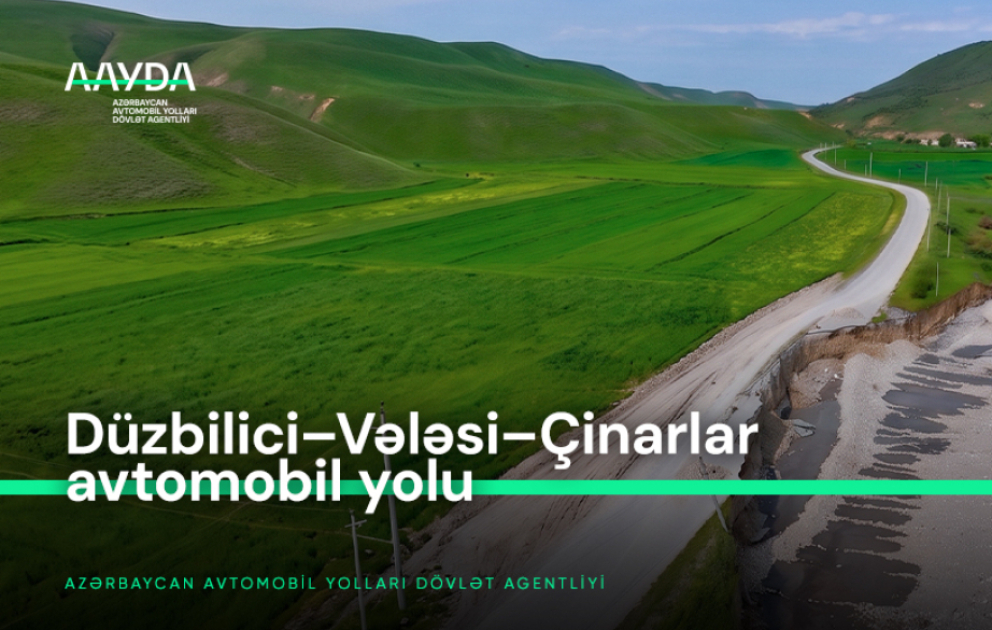Şabranda sel nəticəsində zədələnmiş yol infrastrukturu bərpa olunub VİDEO