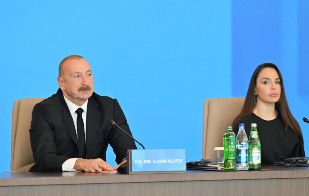 Prezident İlham Əliyev Dialoq Forumunda Azərbaycanın öz torpaqlarını azad etməsindən danışıb VİDEO