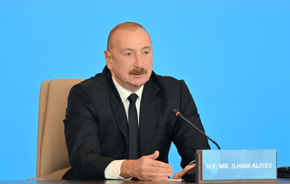 Prezident: Azərbaycan təcrübəsi bəzi münaqişələrin aradan qaldırılmasına xidmət edə bilər VİDEO