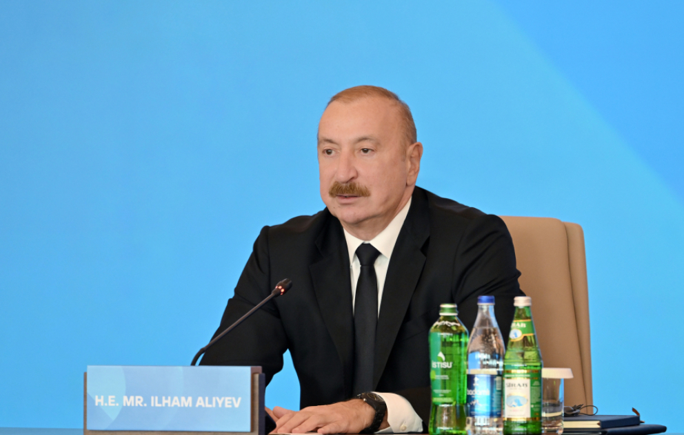 Azərbaycan Prezidenti: İkili standartlar siyasəti beynəlxalq siyasətdən tam şəkildə çıxarılmalıdır VİDEO